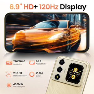 Smartphone Fossibot S7, écran 6,9 pouces 120 Hz, Android 16, chipset octa-core UMS9230E T615, batterie 5000 mAh, appareils photo 16 MP, 4 Go de RAM, 128 Go de stockage, identification faciale - Product Image 3