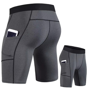 Newest Plain Blank Yoga <b>Man</b> <b>Shorts</b> High Stretch Breathable Training <b>Men's</b> Sports <b>Shorts</b> Quick Dry <b>Compression</b> <b>Shorts</b> - Product Image 5