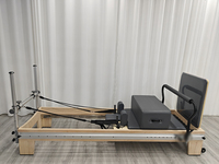 Máquina de Pilates Reformer Comercial de Madera de Arce, Equipo de Pilates para Gimnasios