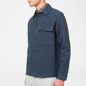 Chaqueta de Lana para Hombre, Estilo Casual, Nueva Moda, con Botones, Personalizable, Manga Larga, para Oficina, Material de Lana - Product Image 4
