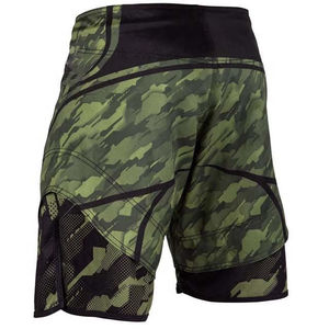 Shorts de boxe et de MMA pour hommes, style streetwear, imprimés par transfert thermique, personnalisables en gros, avec tissu respirant à séchage rapide - Product Image 4