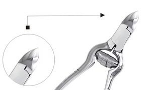 OEM Service Customizable Stainless Steel Professional <b>Cuticle</b> Nippers for Finger Use with Wide Jaw Opening and Curved Blade - Product Image 2