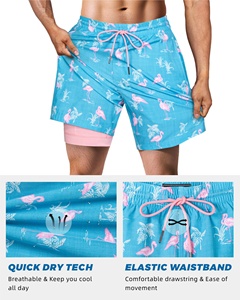 New 2 in 1 Running Training Sport <b>Shorts</b> Quick Dry <b>Zip</b> Side <b>Pocket</b> Gym Fitness Basketball Polyester Workout Track <b>Shorts</b> for <b>Men</b> - Product Image 2