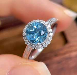 Anillo de Aguamarina Santa María Hecho a Mano, Joyería Fina de Lujo, Regalo de Compromiso o Boda para Mujer, Elegante y Único - Product Image 6