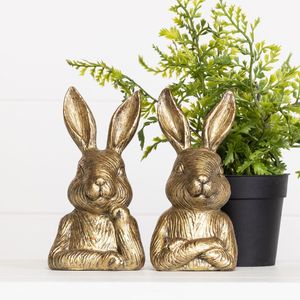Elegante Figura de Conejo de Aluminio para Decoración de Comedor, Consola y Presentación Moderna del Hogar - Product Image 1