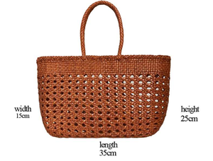 Sac fourre-tout tissé pour femme, sac à bandoulière décontracté, grande capacité pour la plage et les voyages - Product Image 2