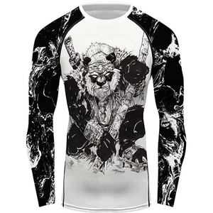 Camiseta de Compresión Personalizable y Transpirable para Hombre, Manga Larga, Spandex, con Logotipo Sencillo - Product Image 4