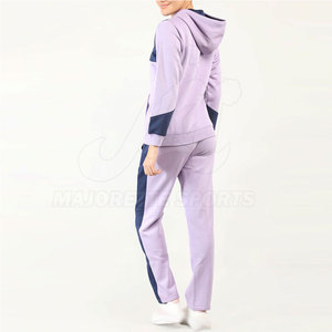 Ensemble de survêtement professionnel pour femmes athlètes, coupe ajustée, veste zippée intégrale et pantalon - Product Image 3