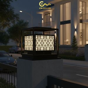 Inox <b>Post</b> Lantern 3500K Warm White AC 220V for Luxury Villa Hotel Resort Garden Decorative Pillar Gate - Product Image 2