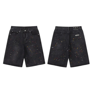 Summer Wholesale Bulk <b>Men's</b> Clothing <b>Jeans</b> Shorts Denim Fabric With Pocket Oversized Loose Vintage <b>Men</b> <b>Jeans</b> Shorts Plus Size - Product Image 4
