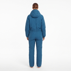 Mono de Esquí de Una Pieza para Mujer, Impermeable, con Capucha, Traje de Nieve con Aislamiento Sintético, Azul - Product Image 6