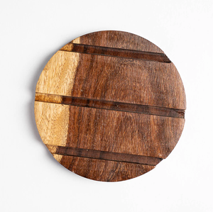 Sous-verres en bois personnalisés en gros avec support métallique, sous-verres classiques pour tasses à thé, sous-verres carrés en bois - Product Image 6