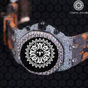 Charm_Jewells Women's Luxury Stainless Steel <b>Watch</b> 38mm Round Case Analog Quartz Sapphire Crystal Dial Leather Band Buckle Clasp - Product Image 4
