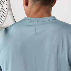 T-shirt personnalisé en polyester pour homme, vêtements de sport pour entraînement en salle de sport professionnel, innovation de vêtements athlétiques de nouvelle génération, vêtements de base haut de gamme OEM - Product Image 4