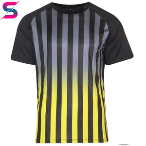 Conjunto Deportivo de Verano, Camiseta y Pantalones Cortos a Rayas, Cómodo y de Secado Rápido, Cuello Redondo, Diseño con Bloques de Color en Degradado - Product Image 2