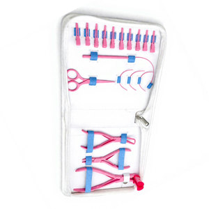 Kit de Herramientas para Extensiones de Cabello, Color Rosa Bebé, Acero Inoxidable, Ligero, Reutilizable, con Logotipo Personalizado OEM, Profesional - Product Image 6