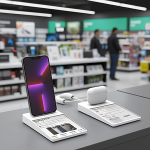 Soporte de Seguridad para Teléfono Tocvue 2 en 1 con Ranura para Etiqueta de Precio E-Ink, Pantalla Digital Antirrobo para Tiendas Minoristas y Tiendas de Móviles - Product Image 3