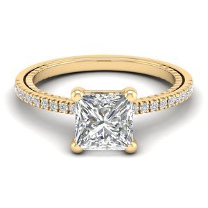 REYES GRA Certified <b>925</b> Sterling <b>Silver</b> Princess Cut Moissanite <b>Rings</b> For Women Original 14K 18K Gold Engagement Fine Jewelry - Product Image 6