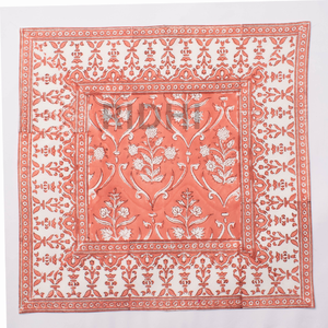 Servilletas de Algodón Rosa Floral Hechas a Mano, Reutilizables, para Mesa, Venta al por Mayor, Impresión a Bloque India, para Fiestas y Bodas - Product Image 1