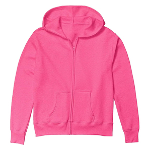 Sudadera con capucha de invierno para hombre de la mejor calidad, color rosa, mezcla de poliéster y algodón, forro polar, con cremallera, a prueba de viento. - Product Image 1
