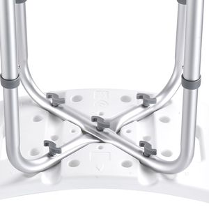 Chaise de douche réglable en hauteur avec poignées intégrées, siège de douche antidérapant pour baignoire, équipement de sécurité pour salle de bain, tabouret de bain - Product Image 5