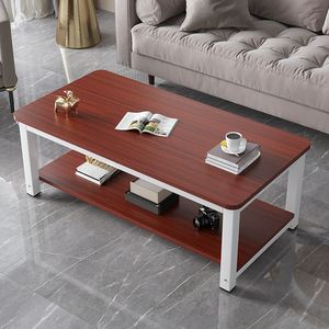 Mesa de Centro Rectangular de Madera Moderna y Minimalista para Sala de Estar, Compacta, Ecológica, con Almacenamiento Multicapa, Fácil de Limpiar - Product Image 6