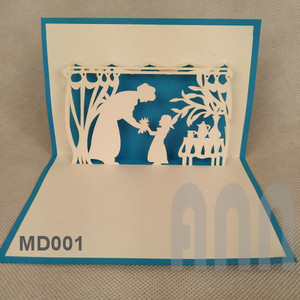 Tarjeta de Regalo Personalizada para el Día de la Madre 2026, Única, con Diseño 3D Pop-up, Impresión UV, Hecha a Mano, Ecológica, con Flores Cortadas con Láser, Tarjeta de Felicitación para Mamá - Product Image 2