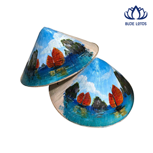 Sombrero Tradicional de Calabaza Tallada Más Vendido |   Regalo y Decoración Cultural Ecológica de Vietnam - Product Image 1