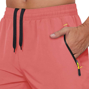 Shorts de bain pour homme de haute qualité, couleur unie, séchage rapide, avec poche pour téléphone, taille élastique, style décontracté, respirants - Product Image 5