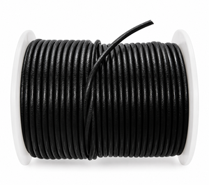 Wholesale Black Genuine <b>Leather</b> Laces White <b>Leather</b> Cord Box Packed Jewelry Making <b>Bracelets</b> Necklaces DIY Craft Accessories - Product Image 1