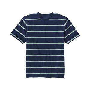 Men's O Neck T Shirts Plus Size Short Sleeve Striped Design Crewneck Cotton Breathable Summer Oversized Men's T Shirt All Size - Product Image 6