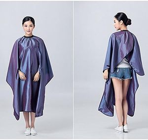 Capa de Peluquería de Material PU Resistente al Agua, Color Morado, con Bolsillo, para Uso en Salón - Product Image 2