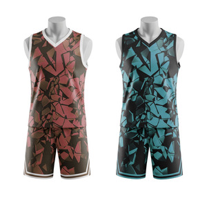 Conjunto de Uniforme de Baloncesto con Logotipo Personalizado, Camiseta y Pantalones Cortos con Diseño Personalizado, 100% Poliéster, Unisex, Precio al por Mayor - Product Image 1