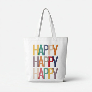 Wholesale Quantity Indian Supplier of Good Quality Recycled 100% Carded Cotton Printed Shopping <b>Bags</b> at Reasonable Price. - Product Image 2