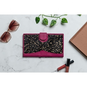 High Quality Women's Genuine Leather Clutch <b>Bag</b> Wallet Fashionable <b>Long</b> Design with Landscape Pattern Ele Purse - Product Image 1