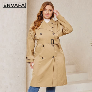 Vestes coupe-vent personnalisées de bonne qualité, vente en gros, vestes coupe-vent personnalisées pour femmes, vestes en tissu mélangé, vestes à double boutonnage, manteaux grande taille - Product Image 5