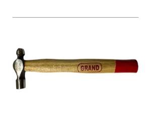 Professional Ball Peen <b>Hammer</b> with Wooden Handle Forged Carbon Steel Ball Pein Striking Hand Tool for Metalworking Machinists - Product Image 1