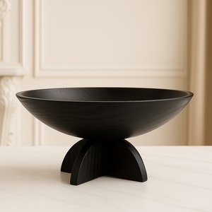 Bol de service contemporain en résine écologique, design minimaliste, taille personnalisable, finition lisse, résistance durable pour un usage quotidien - Product Image 1