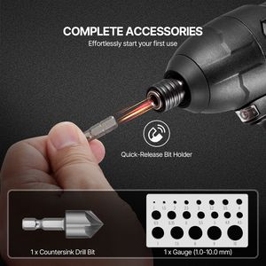 Set di 101 Punte Multiuso per Trapano e Avvitatore, Cacciavite per Foratura e Avvitatura su Legno, Metallo e Cemento - Product Image 6