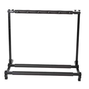 Soporte de Guitarra Triple Plegable Negro para Almacenamiento de Instrumentos Musicales - Product Image 4