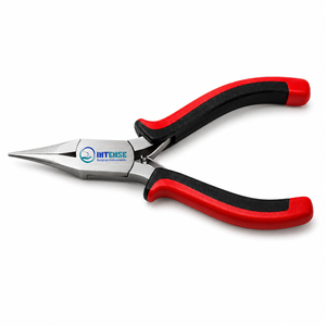 Alicates Profesionales de Punta Redonda para Joyería, Acero Inoxidable, Herramienta Ergonómica para Abrochar Alambres y Abalorios con Agarre Suave - Product Image 1