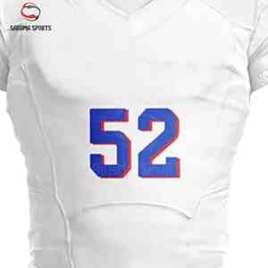 Camiseta de Práctica de Fútbol Americano Personalizada con Malla de Sarga y Sublimación para Jóvenes, Uniforme de Fútbol Americano para Hombre - Product Image 3