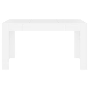 Tavolo da pranzo in legno bianco ingegnerizzato 55.1 "x 29.3" x 29.9 "formato Design elegante per uso domestico - Product Image 3