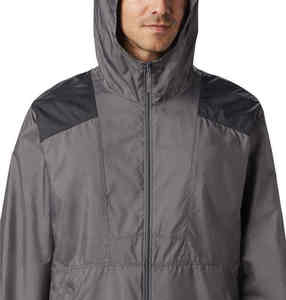 Veste de pluie imperméable légère et pliable, coupe-vent à capuche - Product Image 4