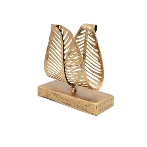 Porte-serviettes en métal marron antique au design vintage, motif feuille élégant, pour la maison, la salle de bain, la coiffeuse, la décoration d'hôtel - Product Image 5