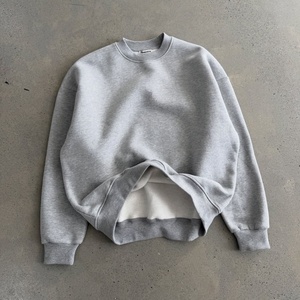 Sweat-shirt à col rond en coton lourd de haute qualité, personnalisé OEM, à épaules tombantes, surdimensionné, en molleton, pour homme - Product Image 5