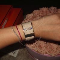 Bracelet de protection en moissanite argentée Whoop Blue Infinite Evil avec breloque diamantée, bijoux de luxe pour femme, cadeau de mariage, s'adapte à votre style