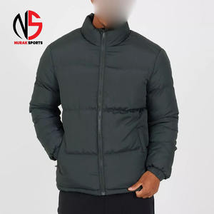 Chaqueta Acolchada con Cuello Tipo Campana de Alta Calidad, Resistente al Viento, Cálida para Invierno, Chaqueta de Burbujas para Hombre con Bolsillos - Product Image 1