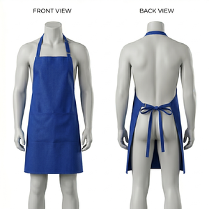 Mens Chef <b>Apron</b> 240 GSM Premium Cotton Polyester Blend Lavender Front Pocket Custom Embroidery Screen Print Logo - Product Image 2
