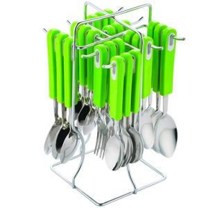 Juego de cubiertos con acabado de espejo moderno, cubiertos de acero inoxidable con estilo para hogares, cafeterías y restaurantes elegantes - Product Image 3